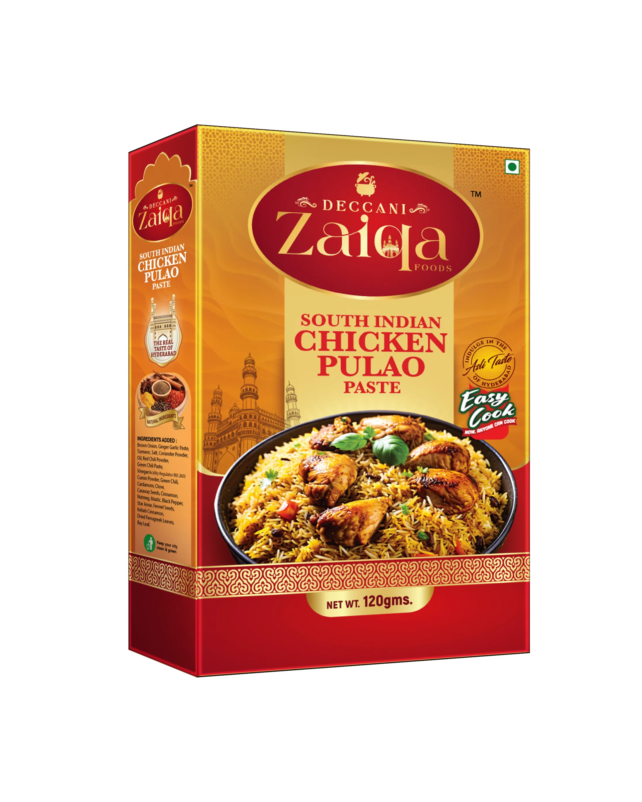 SOUTH INDIAN CHICKEN PULAO PASTE - 120g